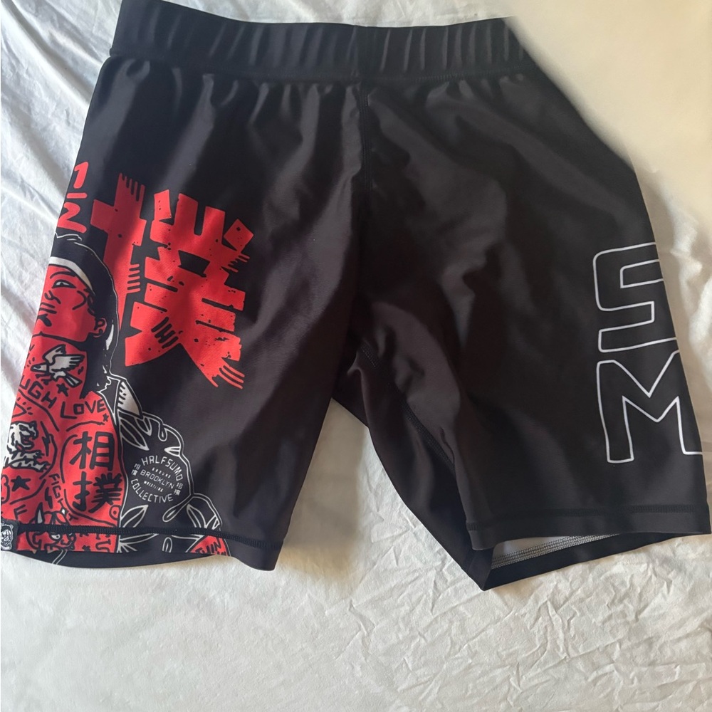 Black and Red Athletic Shorts